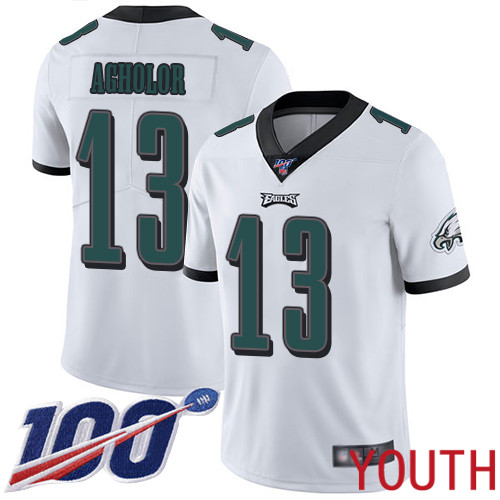 Youth Philadelphia Eagles 13 Nelson Agholor White Vapor Untouchable NFL Jersey Limited Player Season